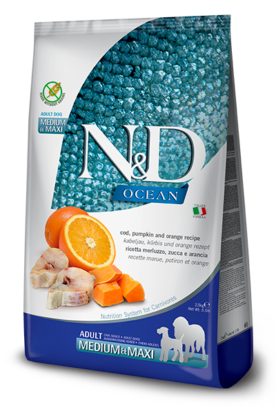 N&D Ocean Cod, Pumpkin & Orange Adult Medium/Maxi